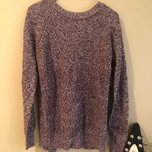 Open back red sweater